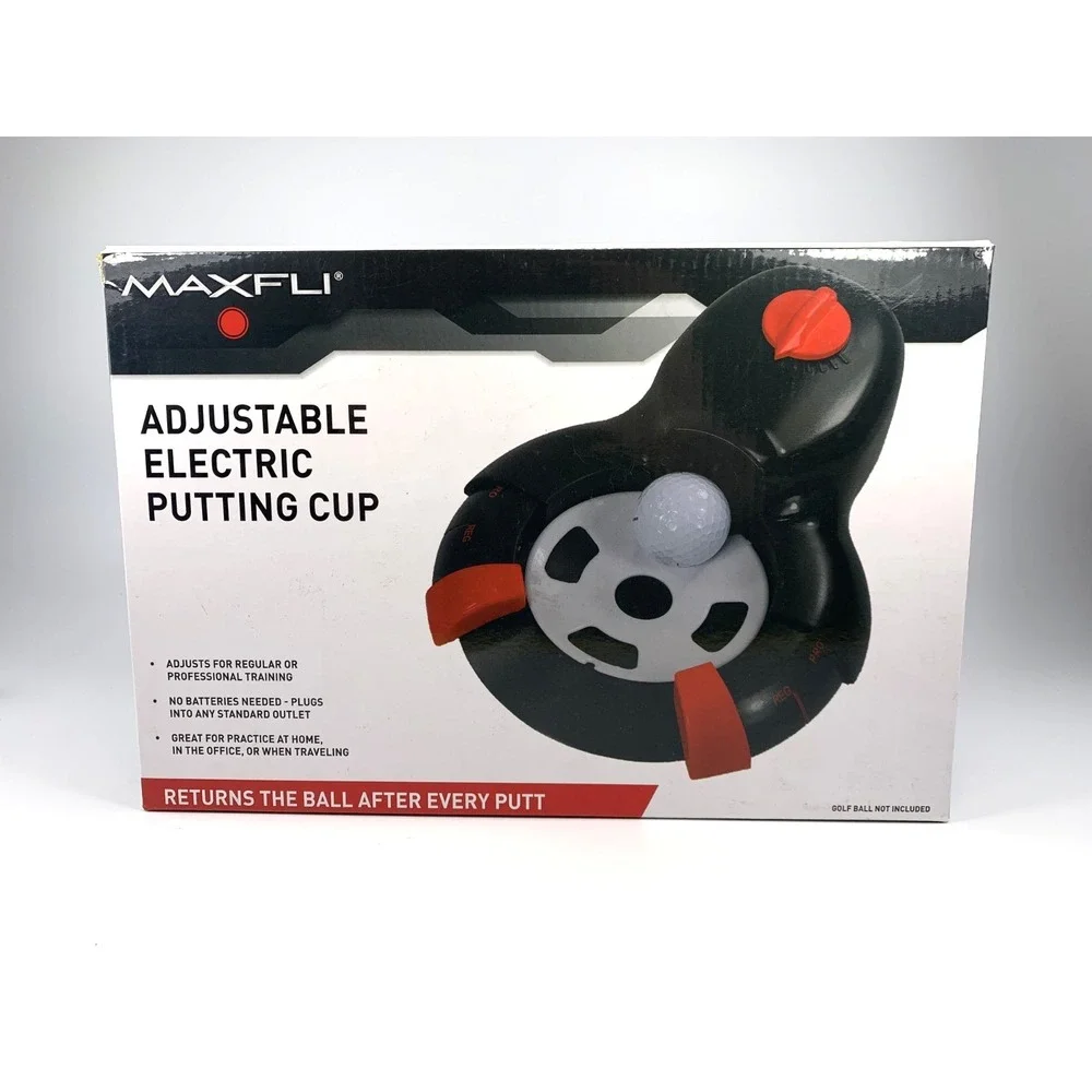 MAXFLI Electric Adjustable Golf Putting Cup w/ Automatic Ball Return New in Box